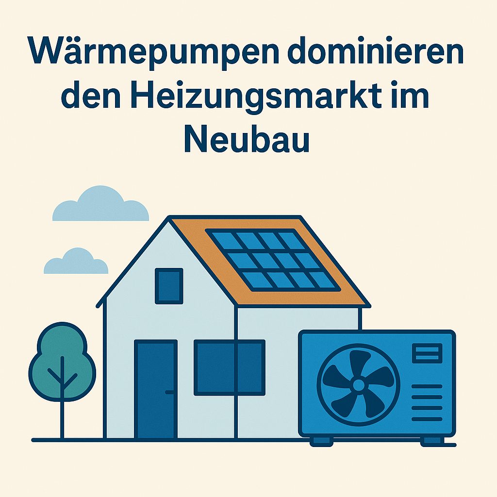 Waermepumpen dominieren Neubauten Wärmepumpen dominieren den Heizungsmarkt im Neubau